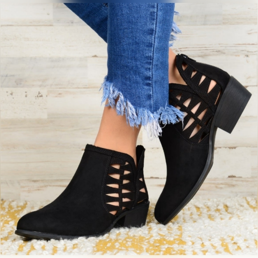 NEW Boutique Crisscross Booties
